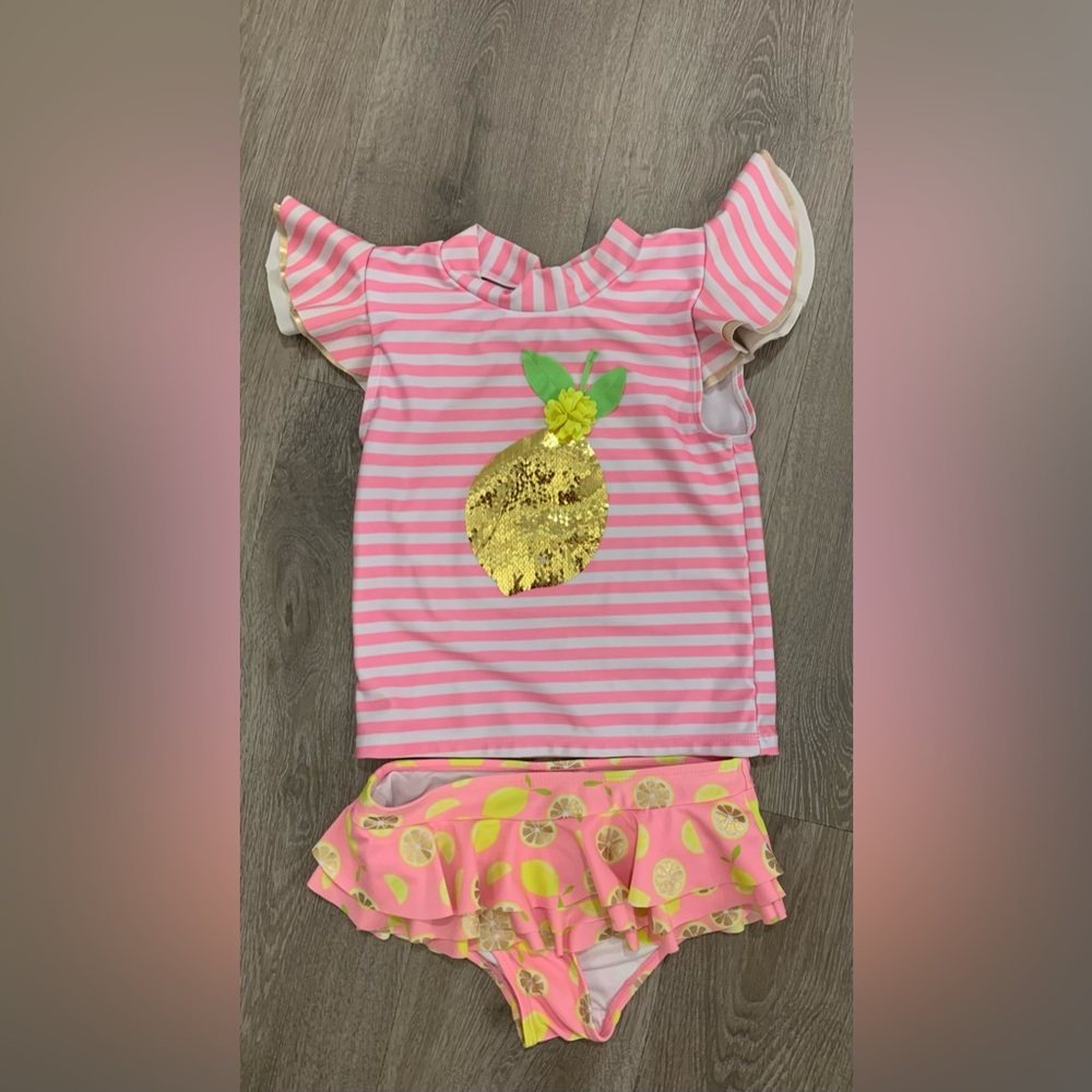 Girls 2-Piece Bathing Suit by Wetsuit Size 6X